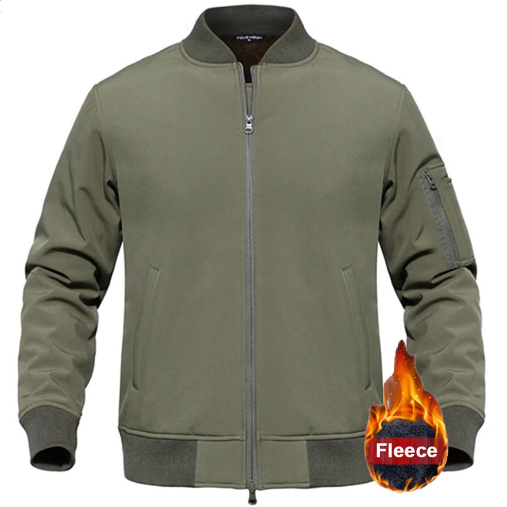 MA1 pilot jacket mens winter outdoor tactical bomber jacket soft shell jacket camouflage wool army casual fashion240809