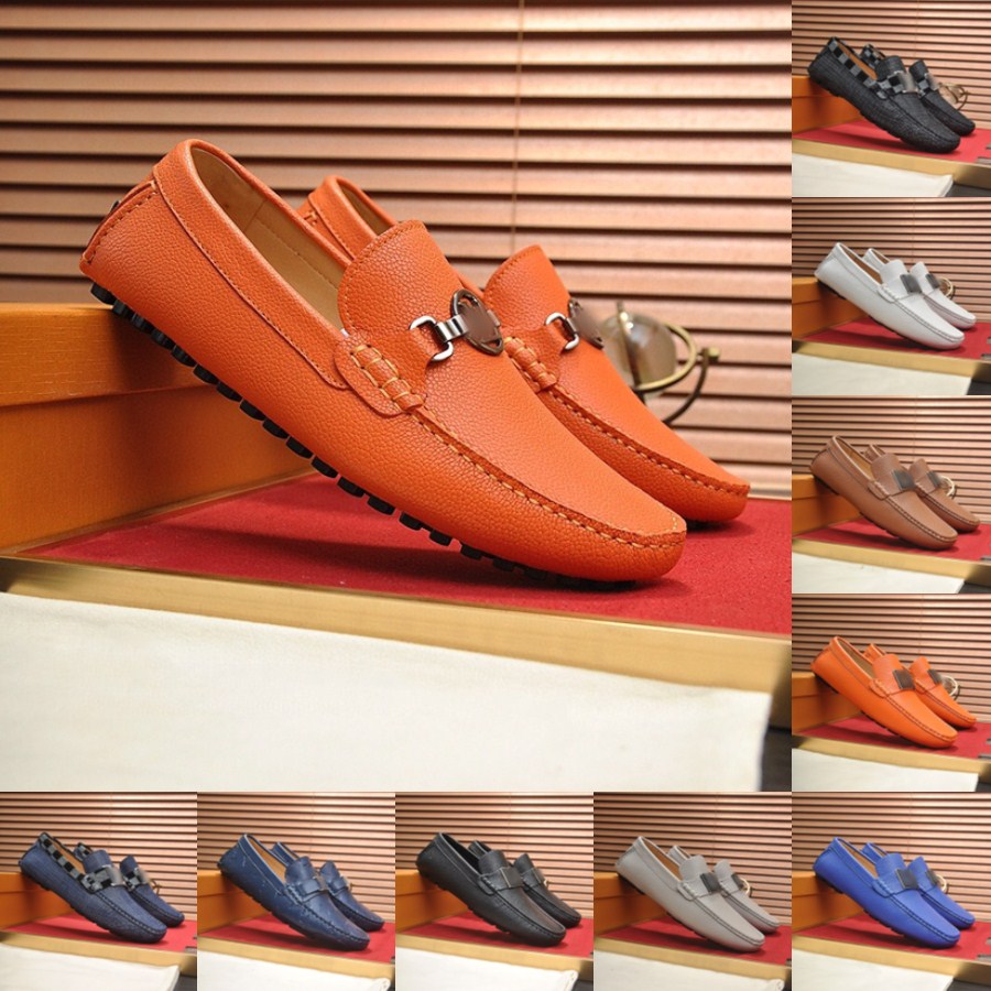61Modèle 2024 Mocassins de créateur en cuir véritable pour hommes, mocassins de styliste pour hommes, chaussures de bateau décontractées faites à