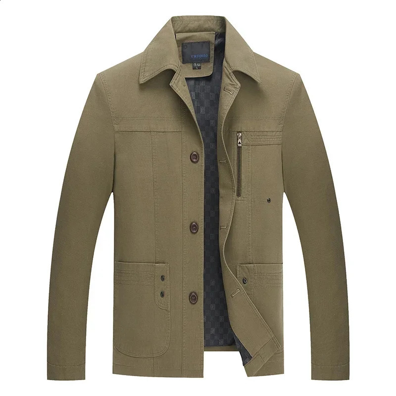 High Quality Cotton Solid Color Mens Fashion Handsome All Match Jacket Business Casual Four Seasons Polyester Jackets Regular 240812