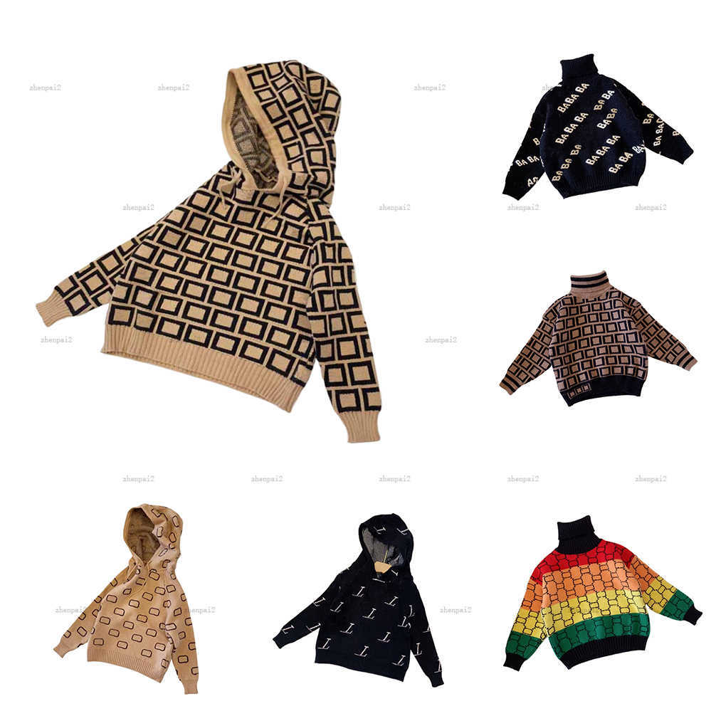 luxury designer sweater for kids Cartoon Pattern Print Knitted pullover for boy girl round neck child Knitwear top-image-912510850