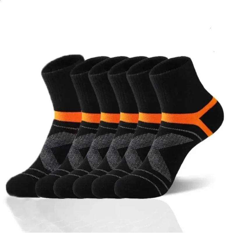 3 Pairs High Quality Men Cotton Socks Black Sports Casual Soft Running Summer Absorb Sweat Breathable Male Sock Sokken 240812