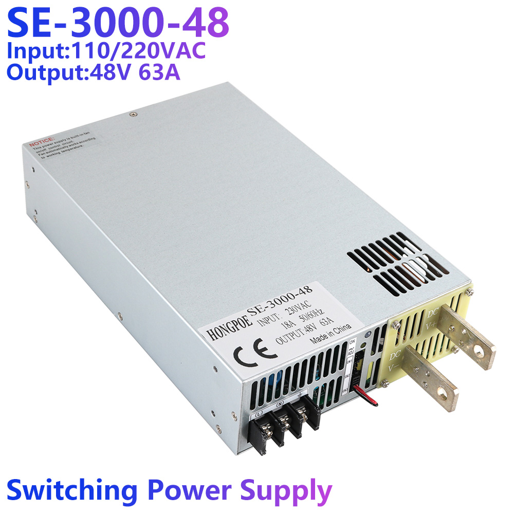 adjustable 3000w 48v dc power supply with analog signal control se300048 series-image-507897387
