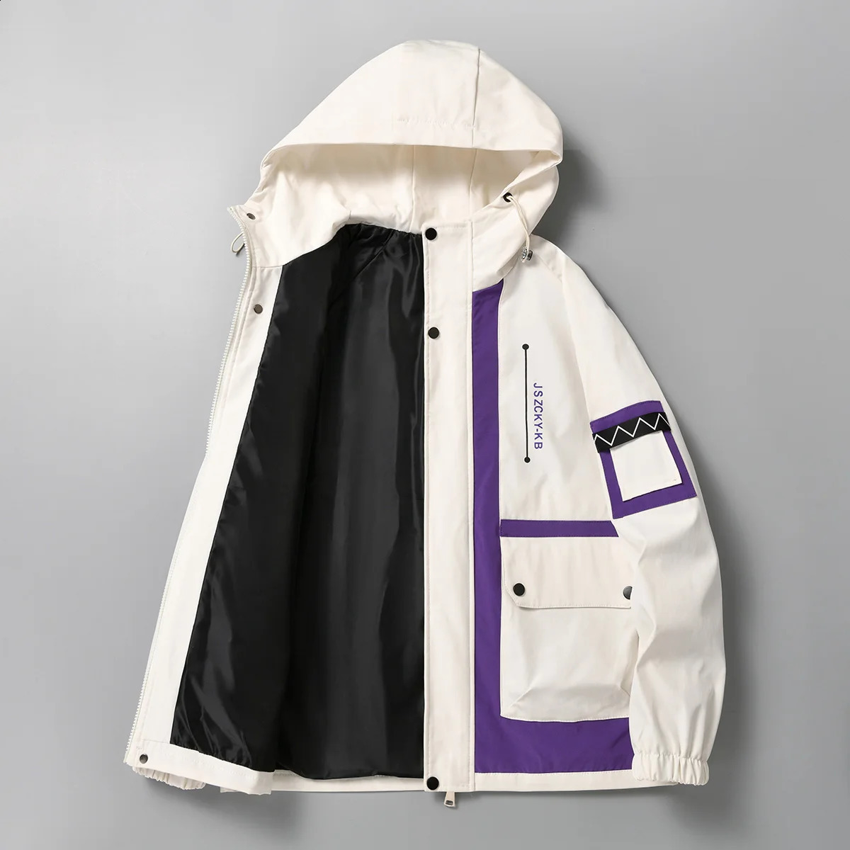 Classic 2024 printemps automne pour hommes vestes à capuche décontractées streetwear mouches à vent en ventre pour les vêtements d'extérieur de l