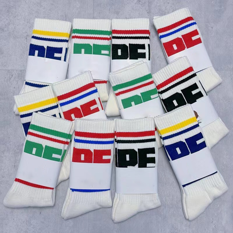 4color Monckey Head Letter Embroidery Witner Men Thick Warm Wool Socks Vintage Christmas Sock Colorful Socks Gift-image-732907313