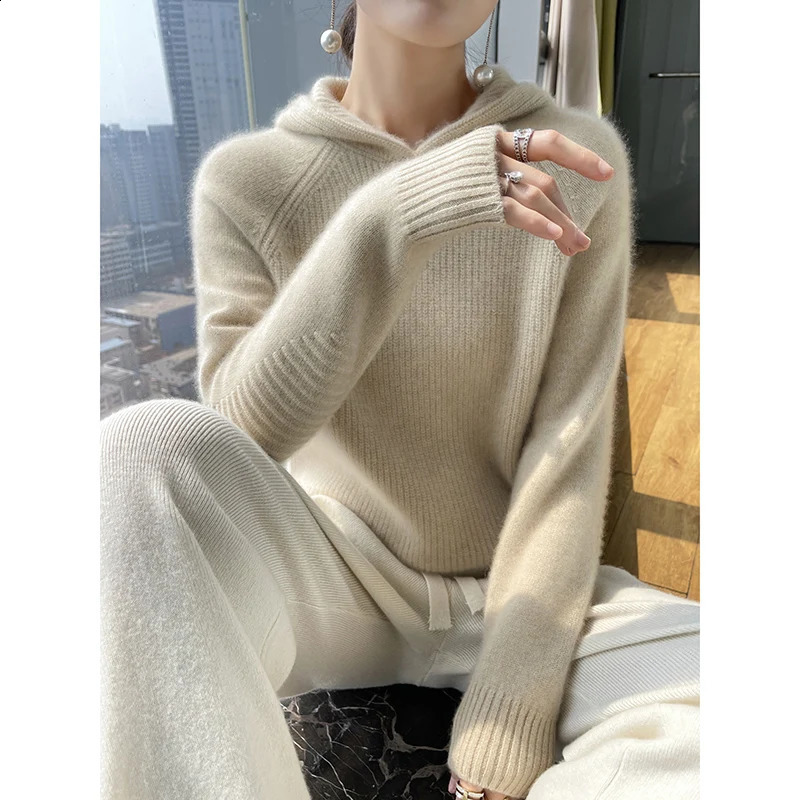 Cashmere Sweater Women High Quality Hoodie Casual Sweater Hoodies Women Pullover Shirts Women Womens Long Sleeve Top Sweatshirt 240813