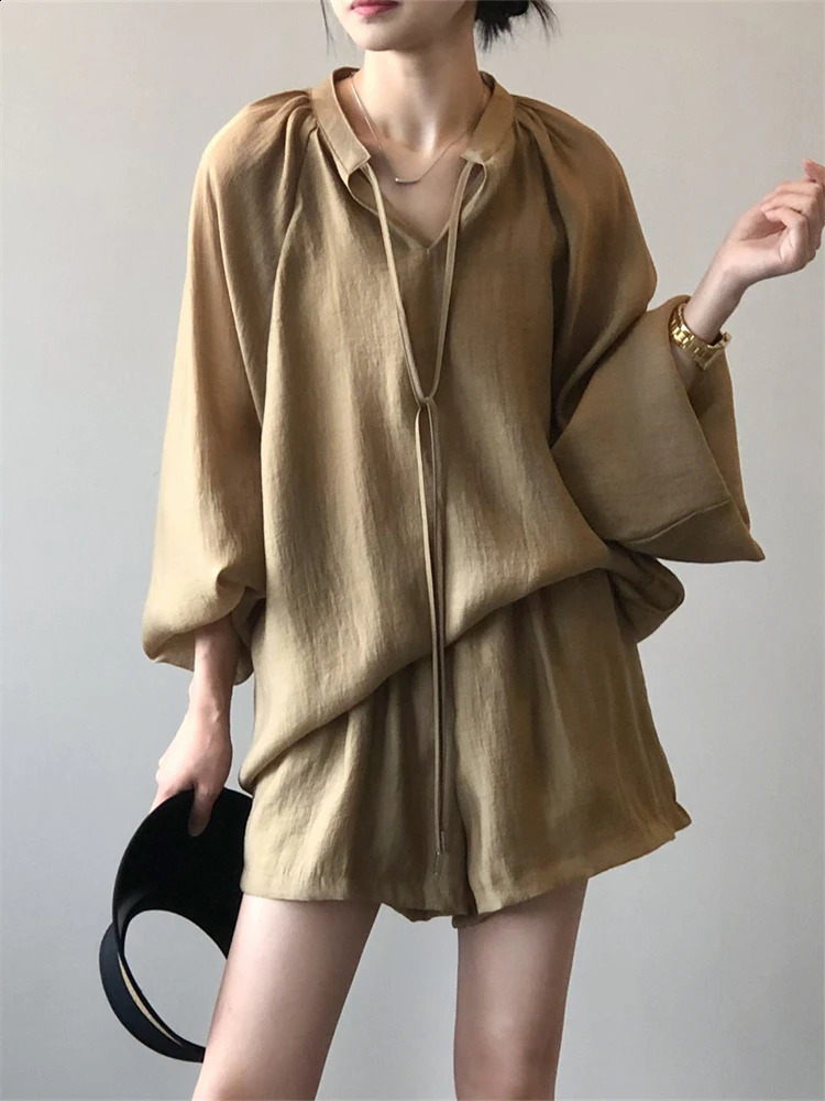 2 Piece Sets Elegnat Knitted Suits Female Sweaters Vintage Womens Pants High Waist Vintage Vestidos Summer Clothing for Women 240813