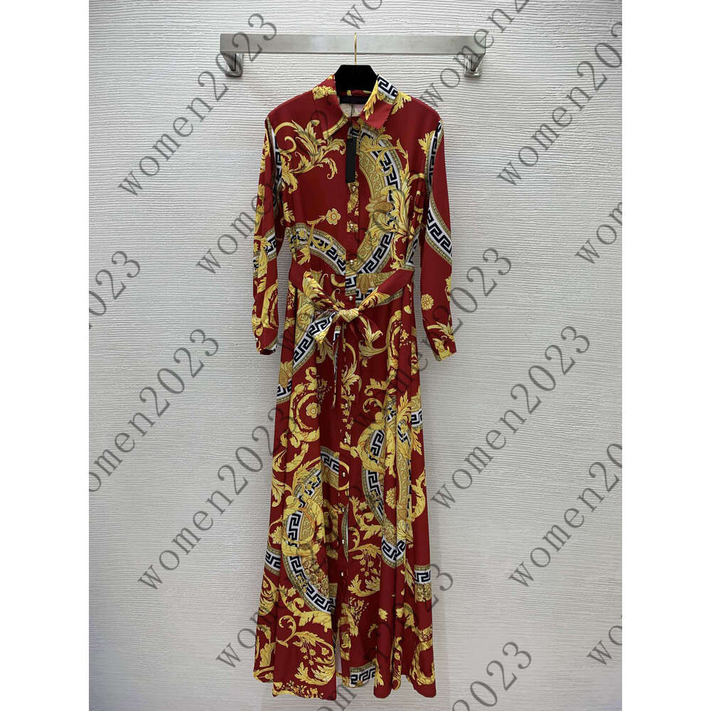 Brand women dress Designer skirt womens dresses Fashion Logo Long skirts vacation A-line long-sleeved dress Aug 12