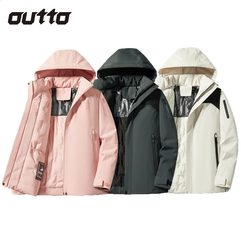 Graphene Heated Warm Cotton Jacket Men Women Waterproof Thickened Hooded Couple Climbing Coat Outdoor Hiking Camping Jackets 240812