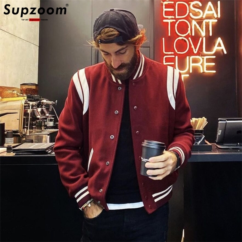 Arrivée Bomber Veste Mentide Colon Coton Colaire de baseball décontracté Collier étoile Automne / hiver Splicing Shorts240812