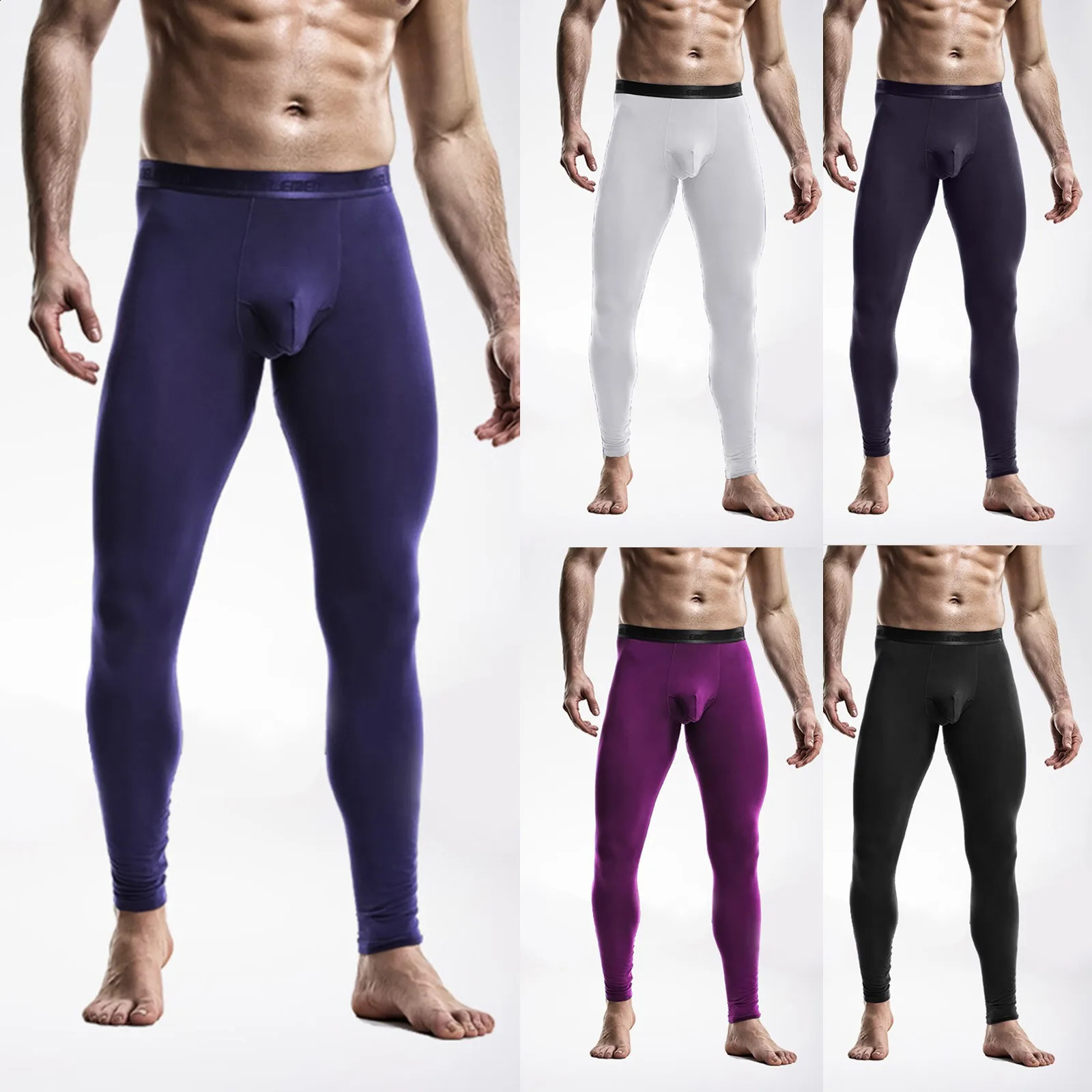 Mens Winter Thermal Underwear Long Johns Men Warm Underpants for Leggings Homme Pants Tights Thermo Strumpfhose Termal Tayt 240812