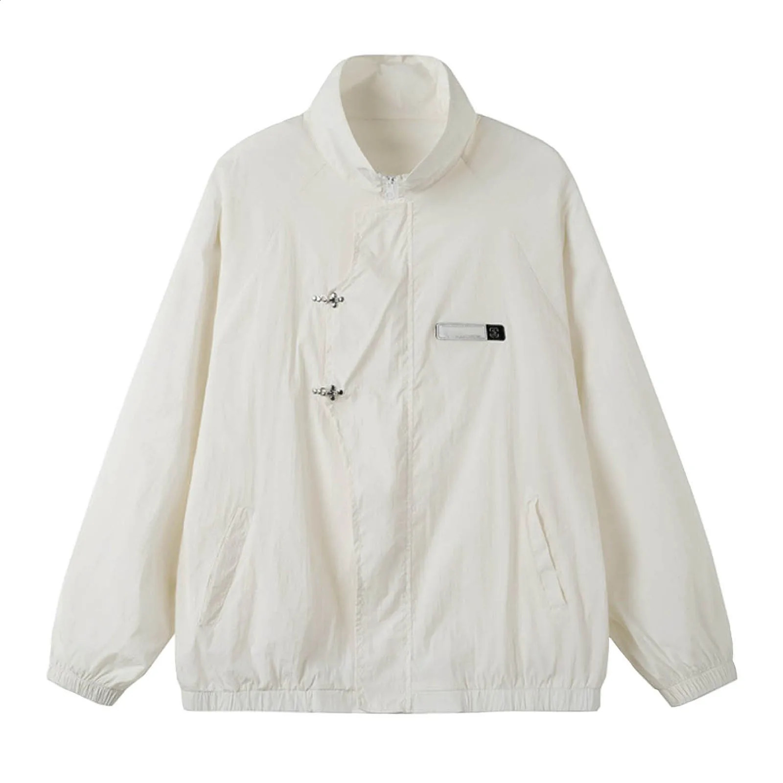 Autumn Mens Stand Collar Bomber Jackets Windproof Fashion Male Windbreaker Loose Coat College Outwear 240813