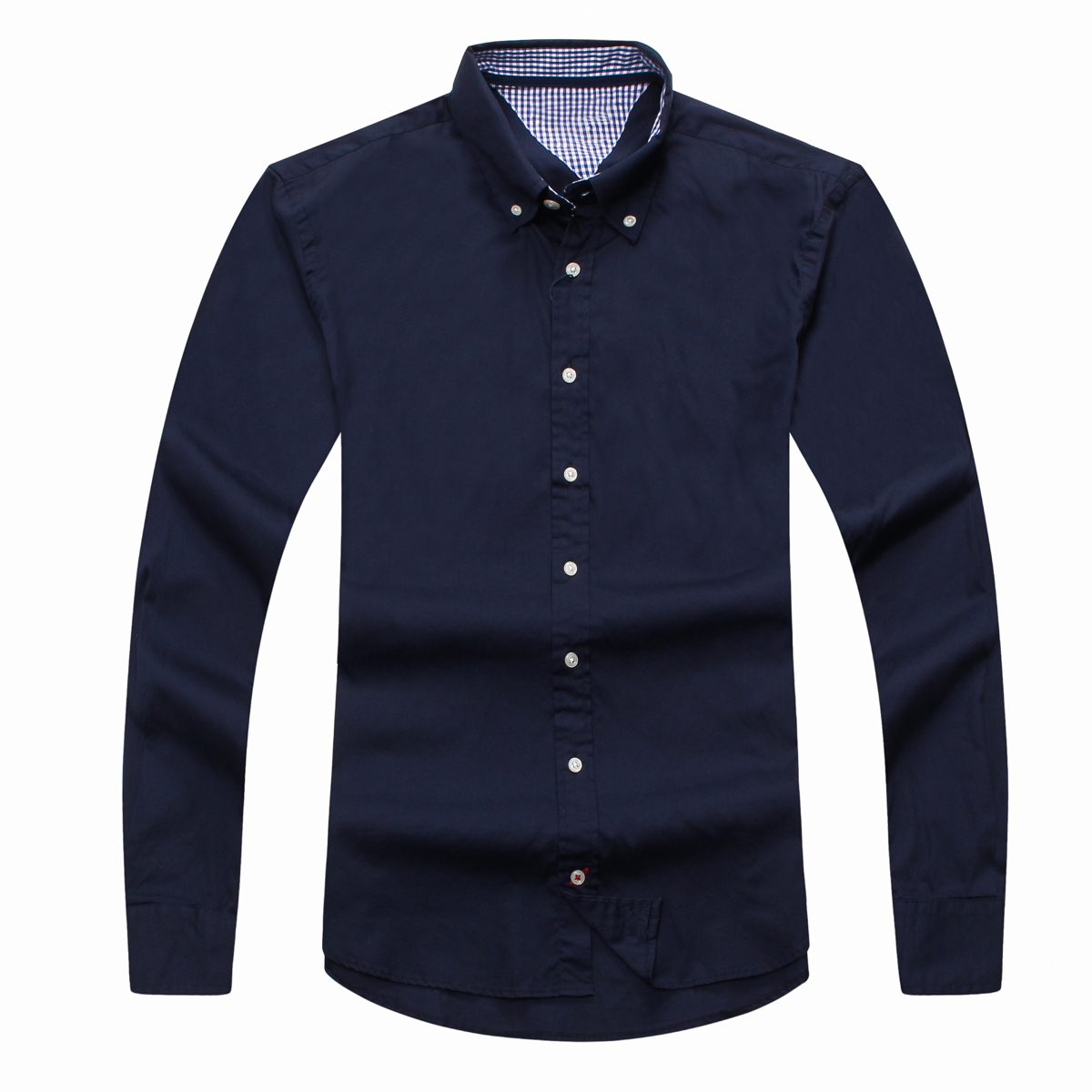 Wholesale autumn and winter men's clothing new long sleeved 100% pure cotton shirt pure men's casual fashion Oxford shirt social brand