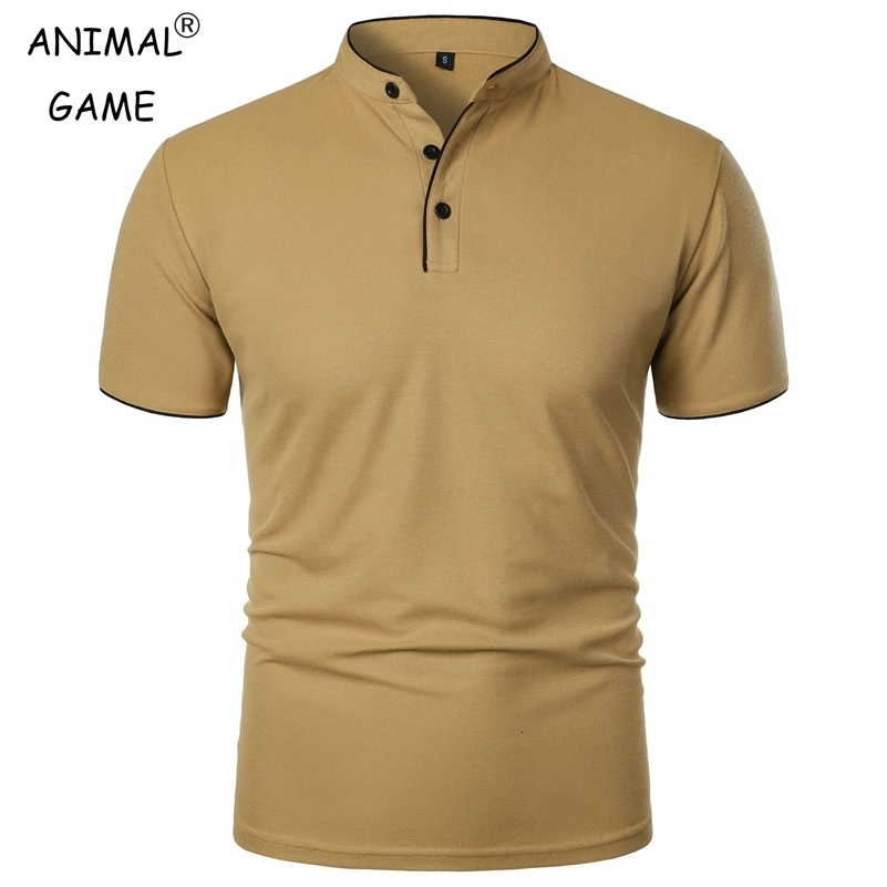 Summer Mens Short Sleeve Collar Tshirts Solid Color Casual Polo Shirt Trendy Breathable Loose Basic Splice Top y240813