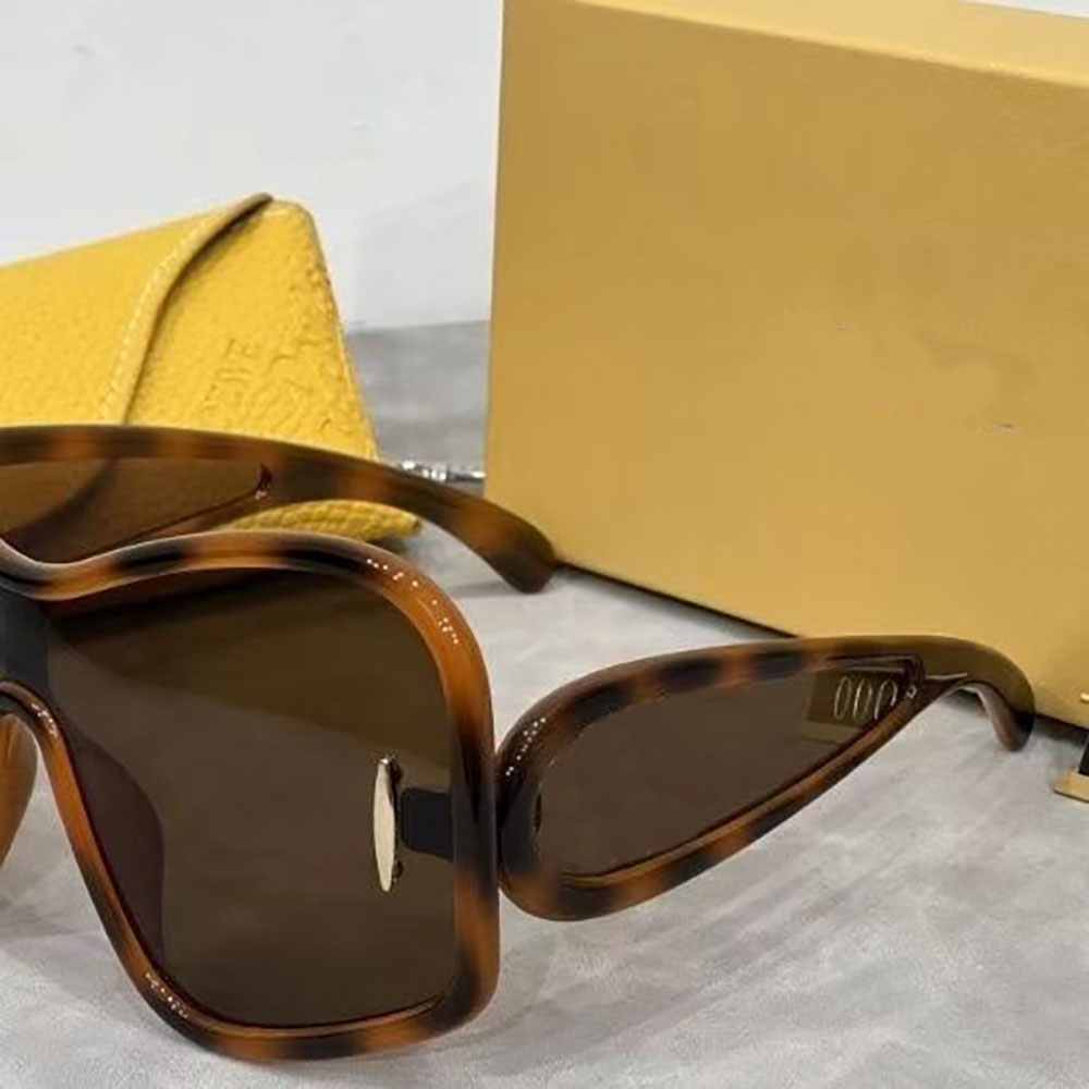 Top Fashion LW40131I Shield Sunglasses High Quality Irregular Oversized Frames for Men and Women with Box
