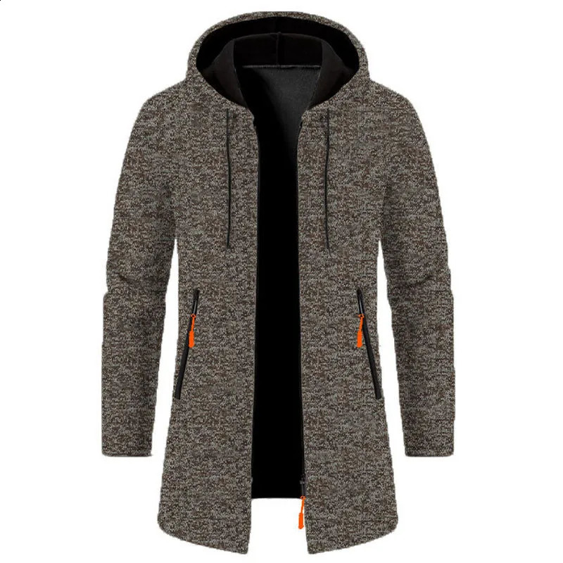 Mens Sweater Cardigan Spring Autumn Casual Solid Knit Men Sweaters Long Sleeve Zipper Knitted Cardigans Outerwear Mens Coat3XL 240813