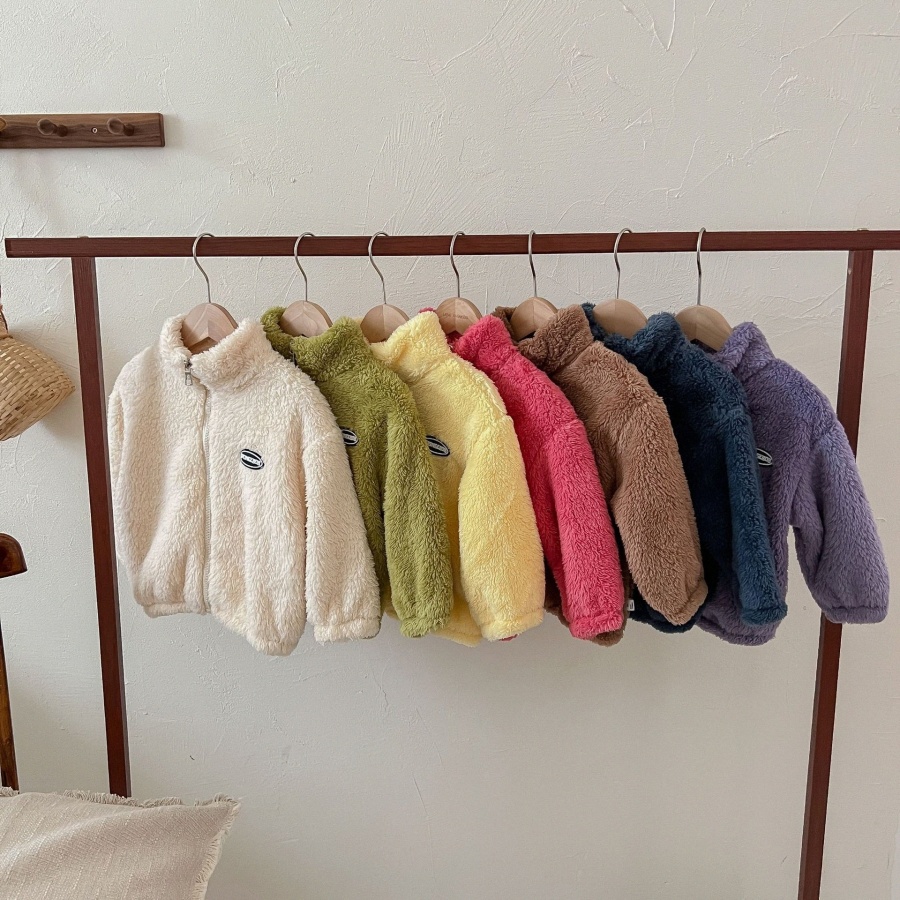 Kids Coats Boys Girls Jackets Clothing Toddler Clothes Flannel Fleece Youth Children Coat Autumn Winter Warm Multi color Outwear L0x4#-image-1011813958