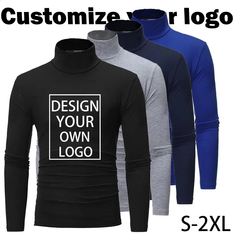 Customized fashion bottom three way mens ultra-thin fit knitted high neck pullover sweater top 240814