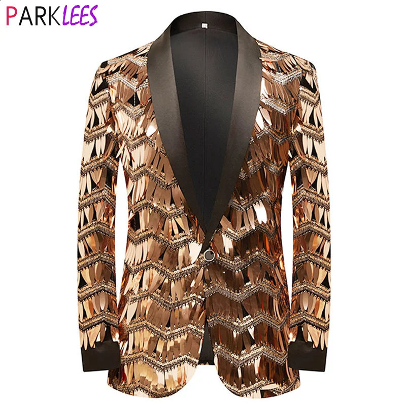 Veste de paillettes or de luxe de luxe