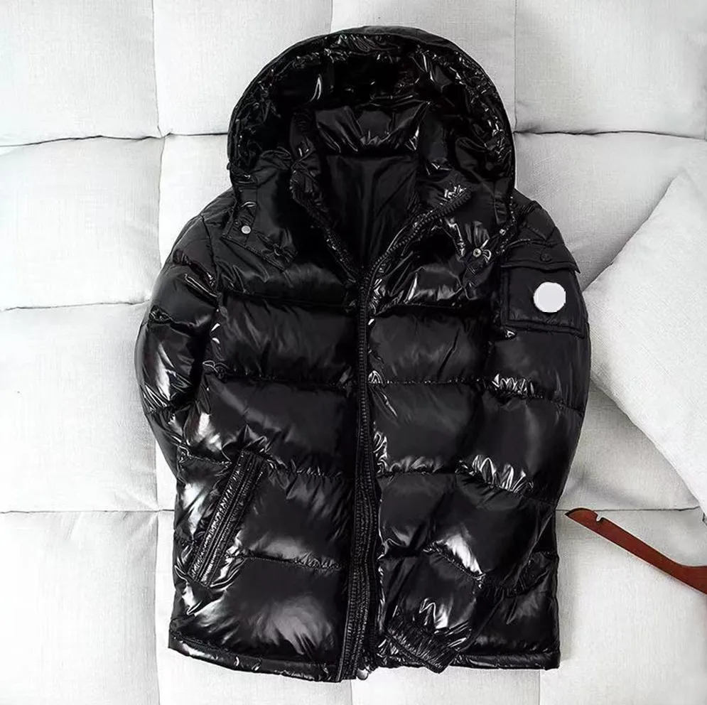 Men's Puffer Jacket Designer Maya Jackets Down NFC Arm Scan Round Zipper Shiny Matte Material warm coat Fashion women clothing Luxury brand