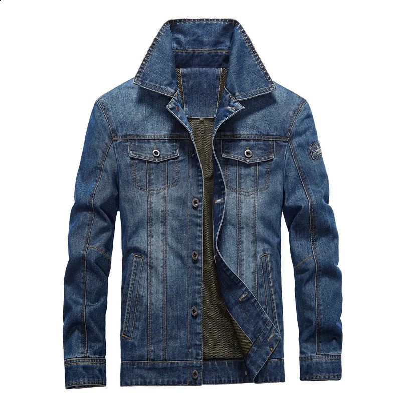 Denim jacket streetwear mens solid collar denim jacket fashionable motorcycle jeans mens slim fit cotton casual blue jacket240813