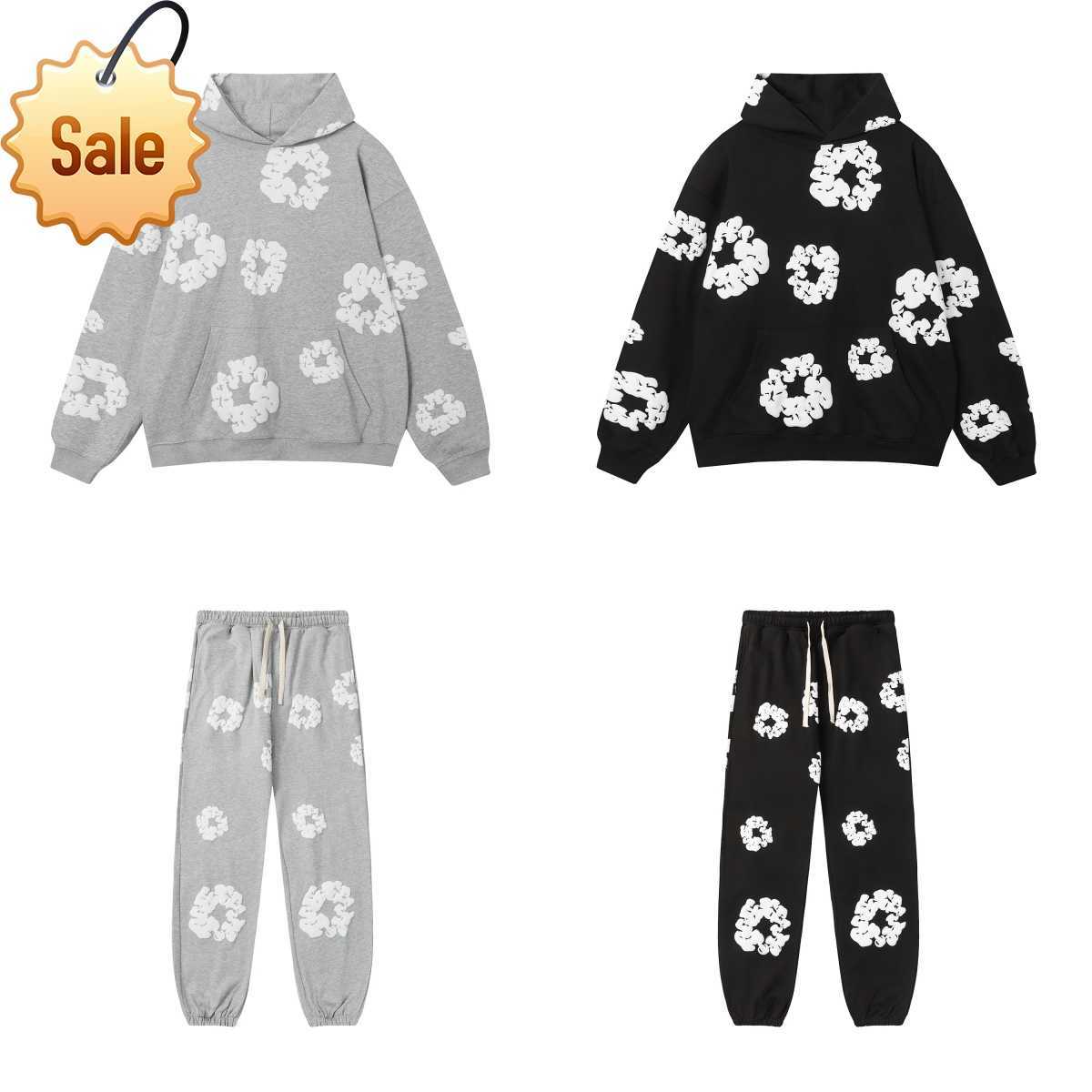Men's Tracksuits Mens Designer Hoodies Sweatshirts Pullover Foam Loose Hip Hop Jogger Tracksuit Sportwear Pants xatclothing Y241106T42S
