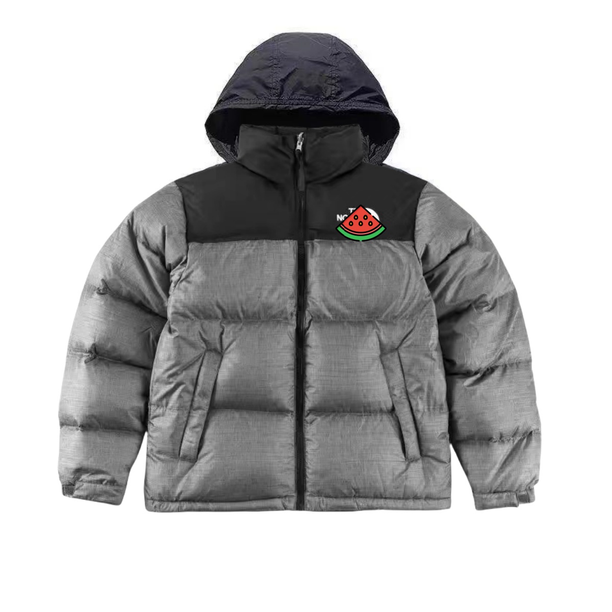 Parka pour la veste d'hiver chauffante de North Puffer Style - Veste d'hiver noire polyvalente avec collier de support Taille asiatique