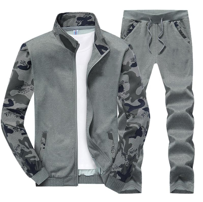 Men's Tracksuits Famous Outdoor Brand THE DARTH FACE Logo Print Spring Autumn Men Camouflage Color Matching Jacket Pants Sets Customizable L