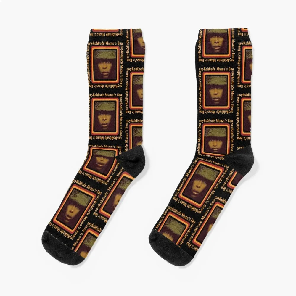 Bowersj erykah badu mama_s pistolet Men_2 chaussettes de Noël de base anti-glissement pour hommes chaussettes 240815