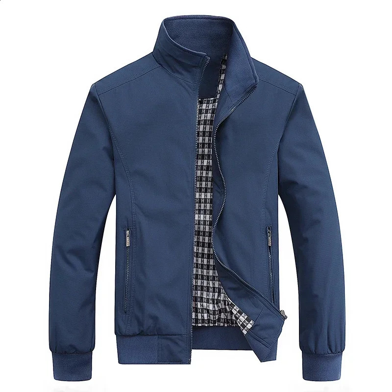 2024 Spring Autumn Casual Solid Fashion Slim Bomber Jacket Men Overcoat Arrival Baseball Jackets Mens M6XL 8XL Top 240816