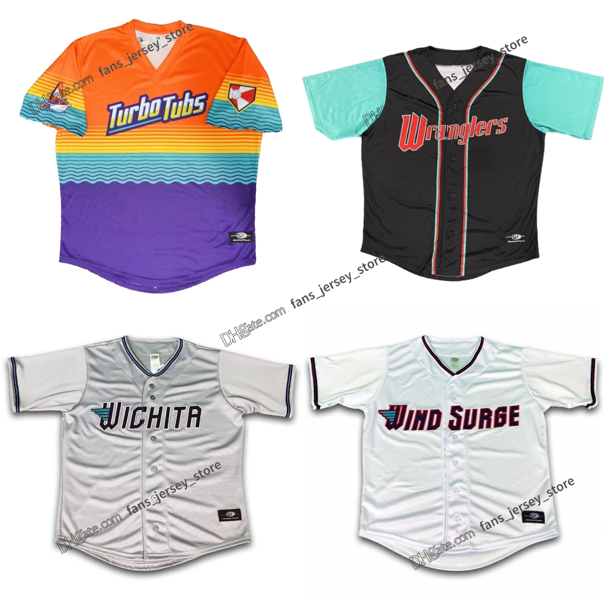 Jersey Wichita Wind Surge Custom Jersey tout numéro de nom en maillots cousus