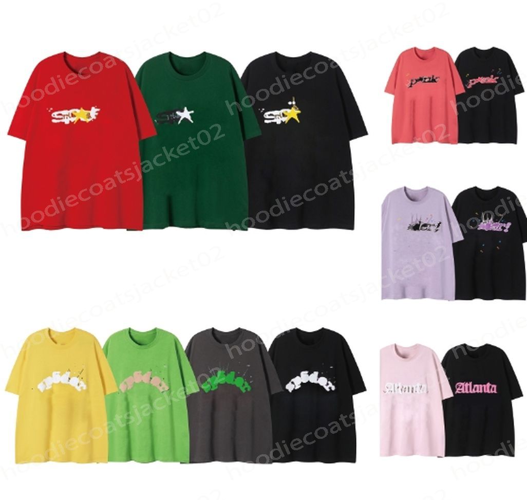 Summer Men's T-Shirts Fashiong Men Women Casual Top Short Sleeve ins Trend Loose Five Color Size S-XXL