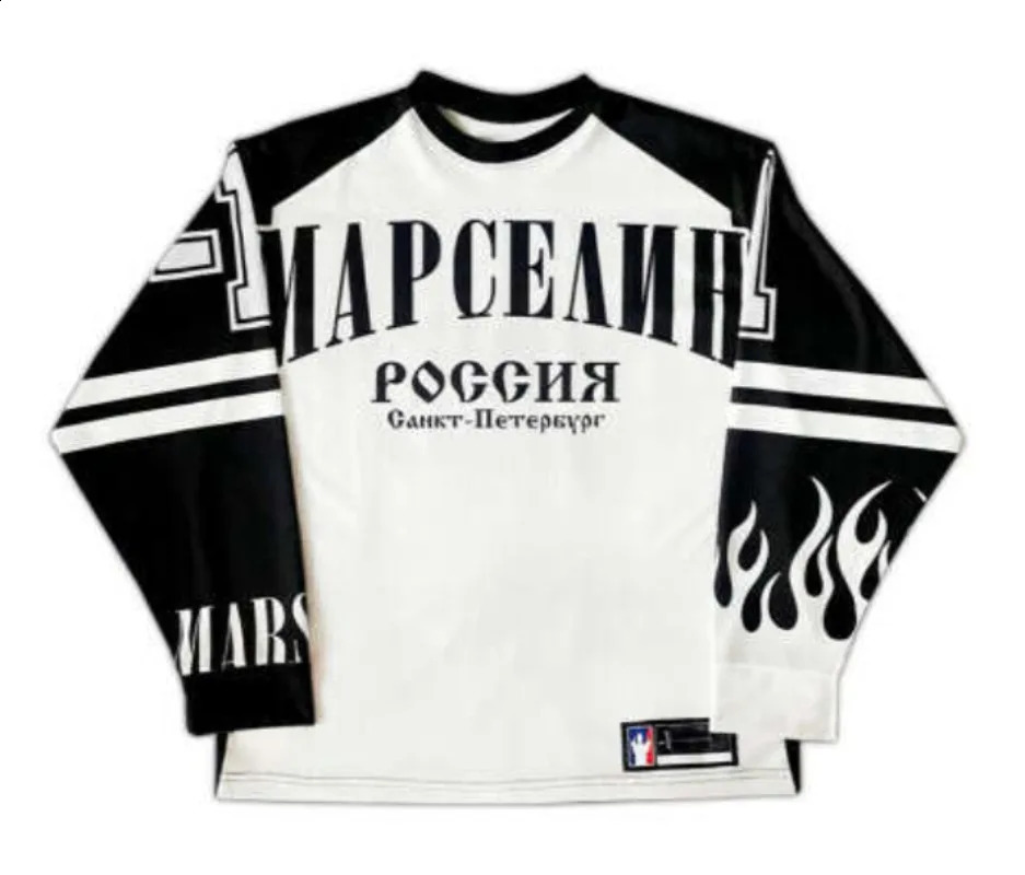 Chemises imprimées à lettres pour femmes vêtements street hip hop harajuku manches longues graphiques t-shirts contraste couleur femme vêtements