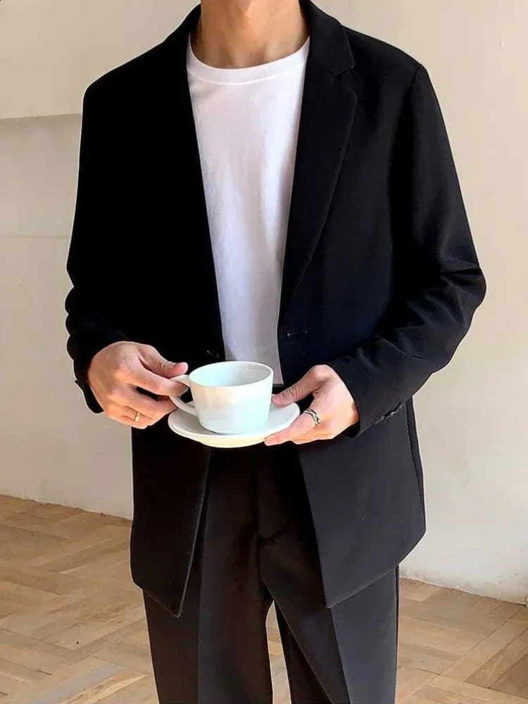 Coat Male Blazer Plus Big Size Single Breasted Oversize Mens Suit Jackets Classic Fashionable Elegant Fashion Casual 240815