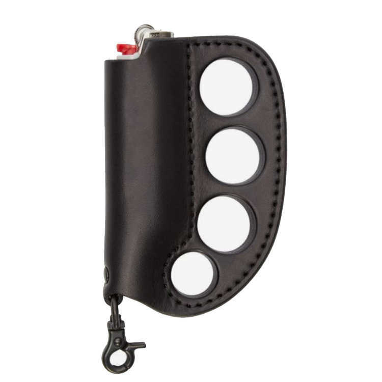 Brass knuckles Leather lighter cover refers to tiger four finger selfdefense weapon four finger selfdefense hand support selfdefense support L260-image-1012506798