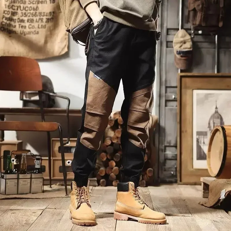 Pantalon masculin Pantalon de cargaison à hommes slims automne usin