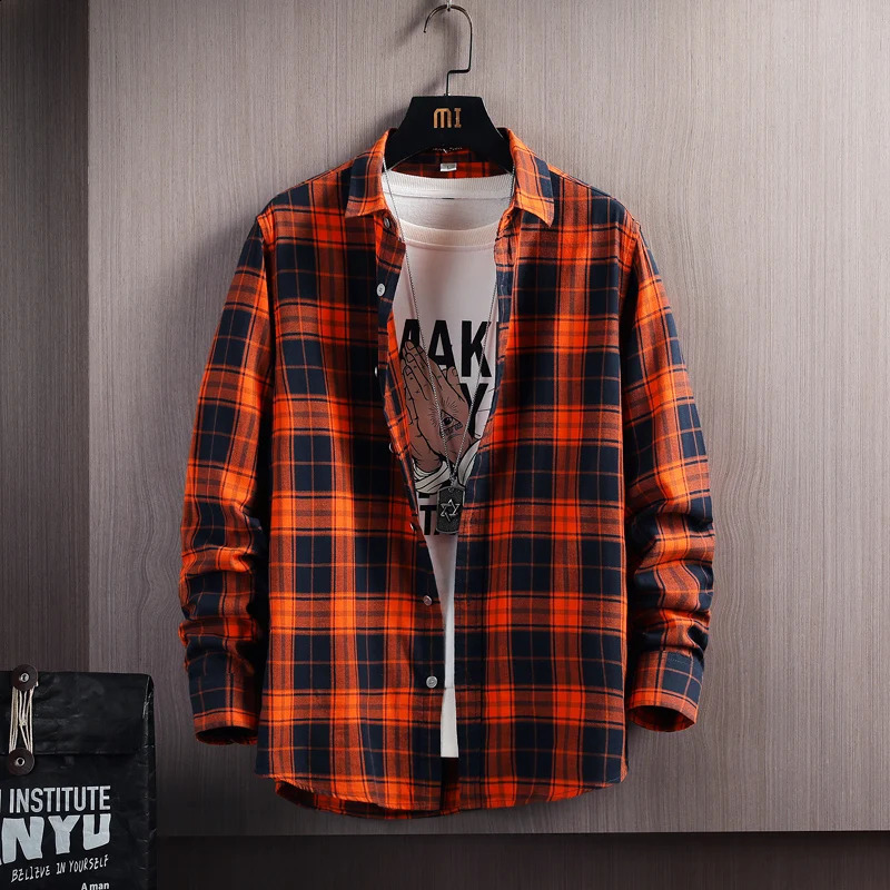 Fashionable Mens Plain Shirt Mens Business Youth Casual Long Sleeve Shirt Top Mens Comfortable Clothing 240815