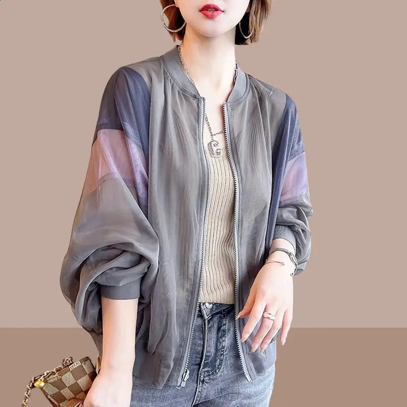 Korean Version Oversized Versatile Fashion Womens Clothing Autumn and Winter Zipper VNeck Long Sleeve Solid Color Coat 240815