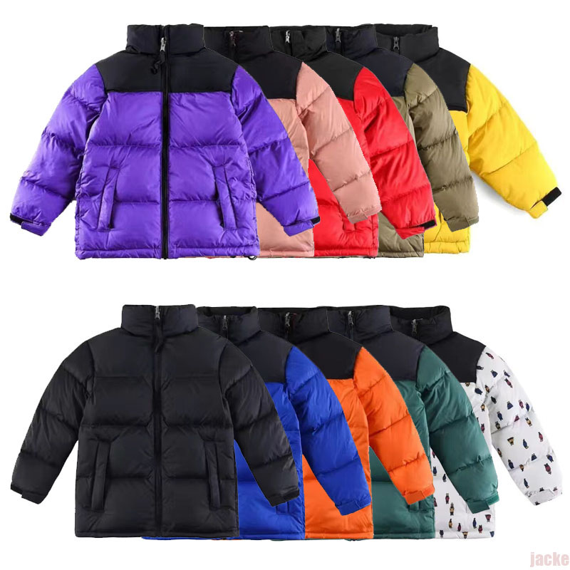 22SS Kids Winter Down Coat North puffer Jackets womens Fashion Face Jacket Couples Outdoor Warm Feather Outfit Outwear Multicolor coats