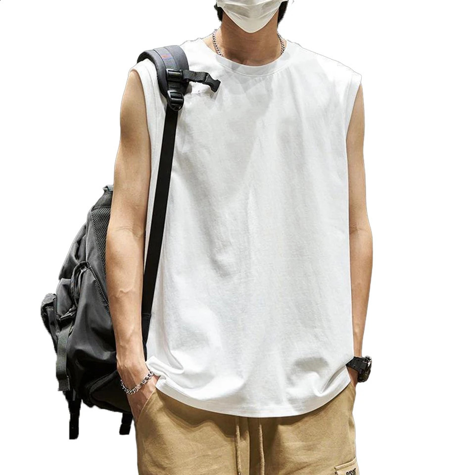 Mens running vest sleeveless sportswear summer gym vest 240816