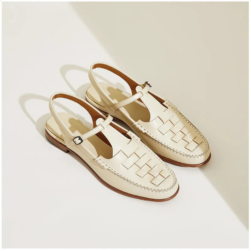 Retro Elegant Womens Shoes Summer Womens Temperature Sandals Womens Roman Single Shoes Fishermans Womens Shoes Sapato 240813