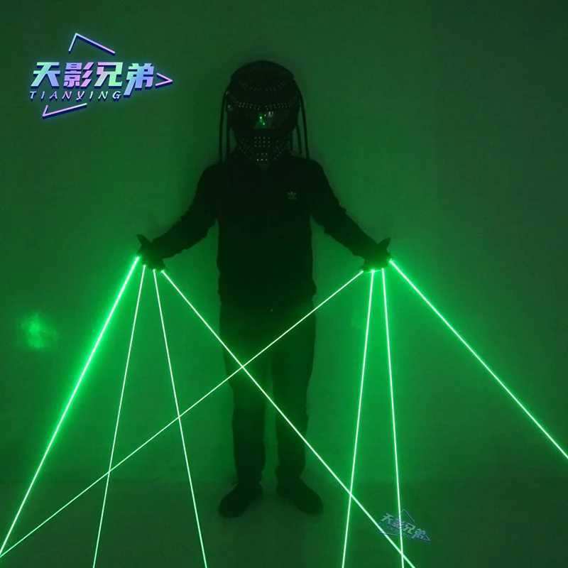 High Quality Green Laser Gloves Concert Bar Street Dance Party DJ Ball Stage Performance Luminous Laser Props Y240817