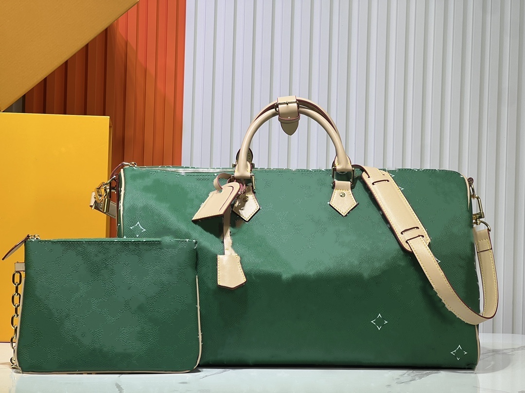 Designer Duffle bags Classic 50CM luggage for men leather Large capacity handbags tote shoulder Bags men women travel bags-image-1012630903