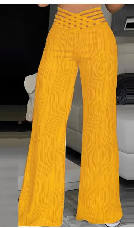 Strecth patchwork élastique taille pant streetwear d'été pantalon solide en liberté pantalon féminin creux de pantalon noir blanc 240816