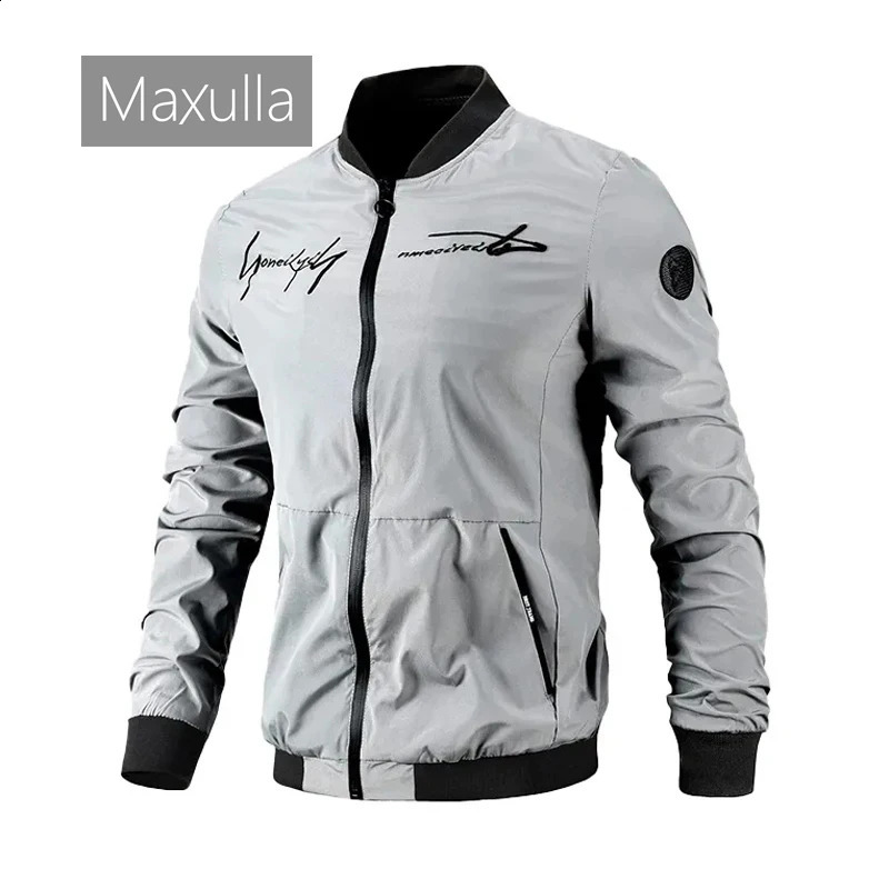 Maxulla Spring Autumn Mens Casual Jacket Outdoor Windproof Casual Sportswear Fashion Slim-fit Baseball Wear Mens Clothing 240816