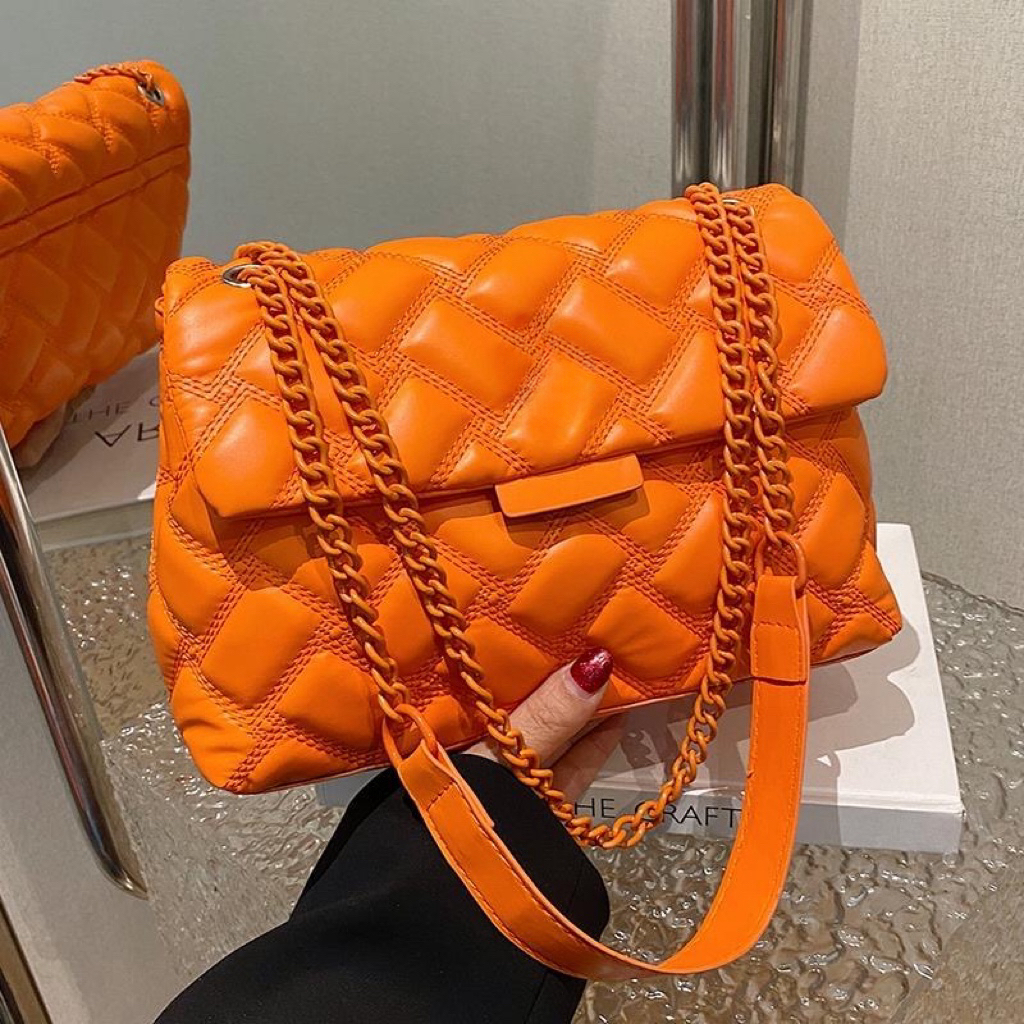 for women with eagle head design diamond grid chain bag foreign style flip top one shoulder crossbody European French minority