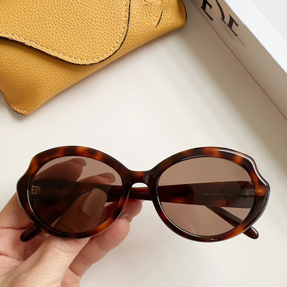 Designer acétate de lunettes de luxe ovales Louilles de soleil plage de plage 100% UVA / UVB Protection Designer ovales de soleil Lunettes de Sol