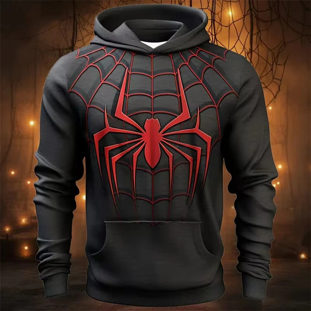 Mens 3D casual fashion mens printed hoodie pullover holiday outing spring and autumn clothing 240819