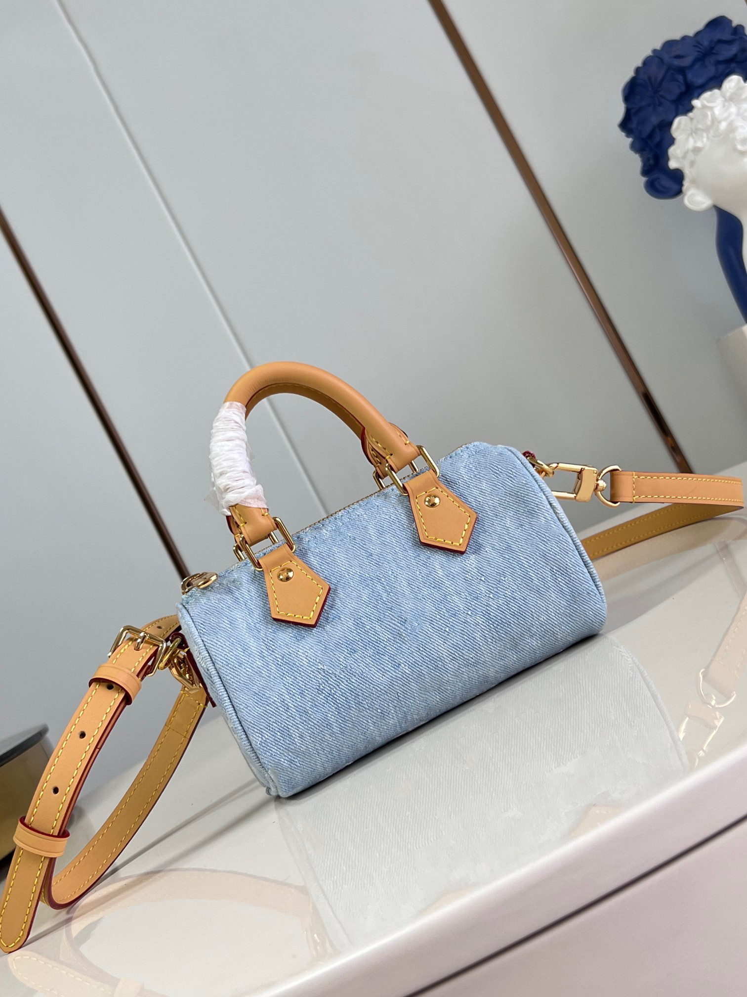10A Designer bag mini 16 Bandouliere Bag Handbag Wild At Heart Cotton denim fabric Leather handle Womens Tote Luxury Crossbody Handbags Bags With