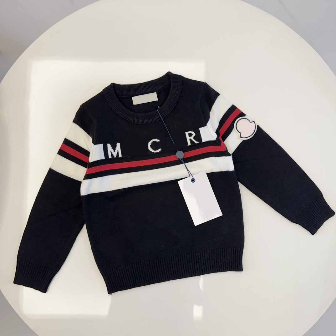 designer knits tops luxury pullover for kids classic letter streak girls boys long sleeves high quality soft child sweater 8 lovely kids tops dzd240