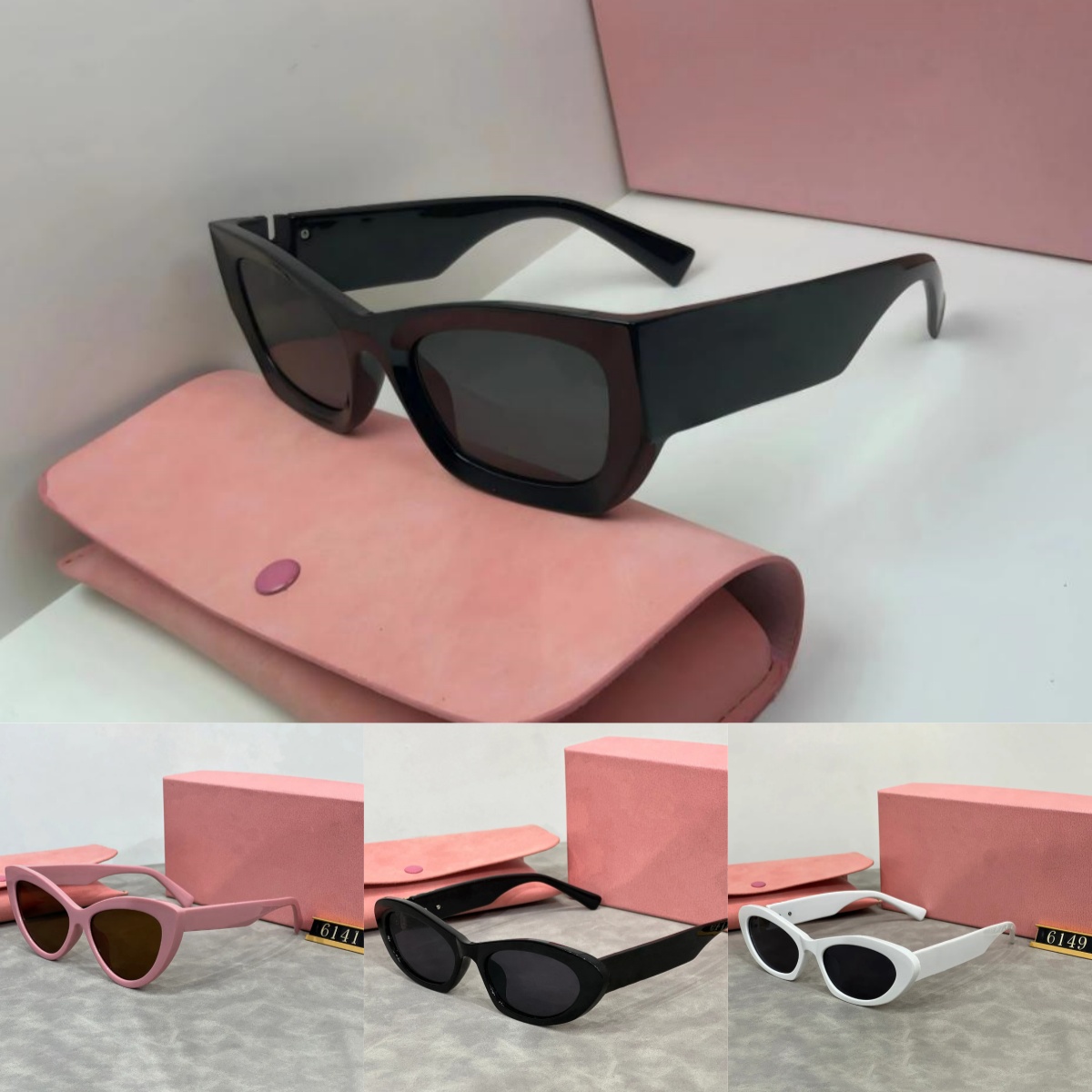 sunglasses Fashion glasses oval frame Designer sunglass womens anti-radiation UV400 Polarized lenses mens retro eyeglasses-image-971779924
